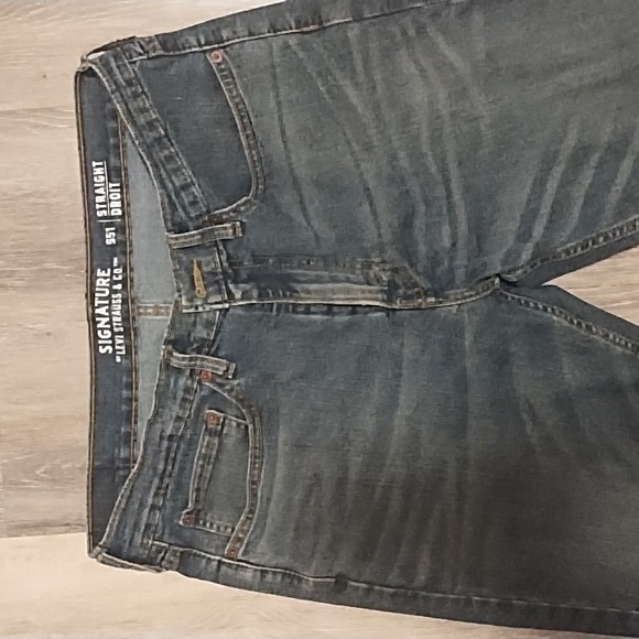Levi Strauss famous riveted strength s51 straight cut medium blue size 34/30 - Picture 2 of 4